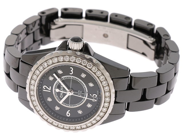 CHANEL シャネル J12 H2571 ブラックセラミック ダイヤベゼル 8