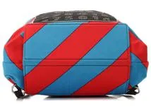 miu miu ミュウミュウ デニムプリント ストライプ ロゴ 巾着 /リュック