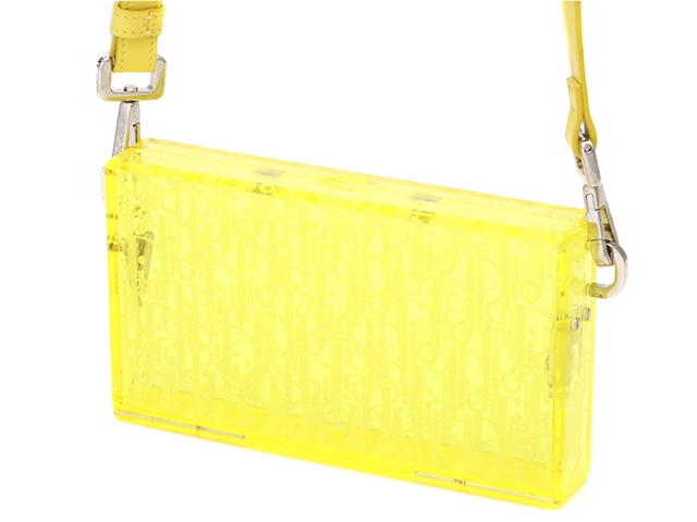 【大黒屋ECサイト・店頭限定】　Christian Dior 　クリスチャンディオール　オブリークディオールテック　クリアケース　IPHONEハードケース　イエロー　2DTCA261YSS【472】AH