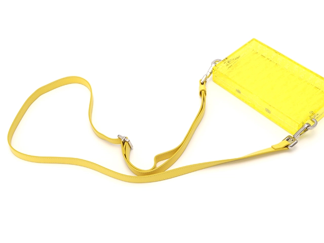 【大黒屋ECサイト・店頭限定】　Christian Dior 　クリスチャンディオール　オブリークディオールテック　クリアケース　IPHONEハードケース　イエロー　2DTCA261YSS【472】AH