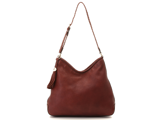 GUCCI グッチ ショルダーバッグ ブラウン レザー 257026 【432】 の