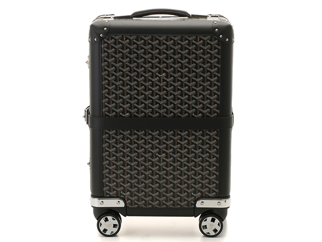 GOYARDゴヤールスーツケース正規品袋鍵あり GOYARD ゴヤール スーツケース ブルジェPM ブラック PVC／レザー