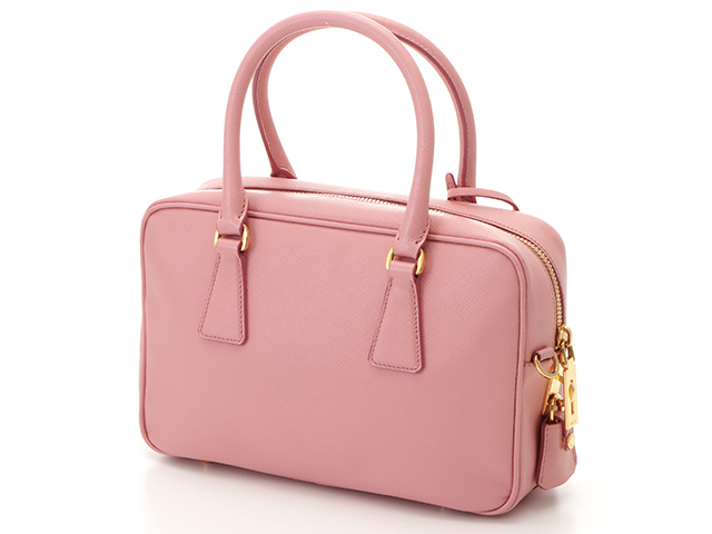 PRADA ピンク ハンドバッグ ストラップ付き PRADA ［飯能本店］PRADA プラダ ガレリア ミディアム