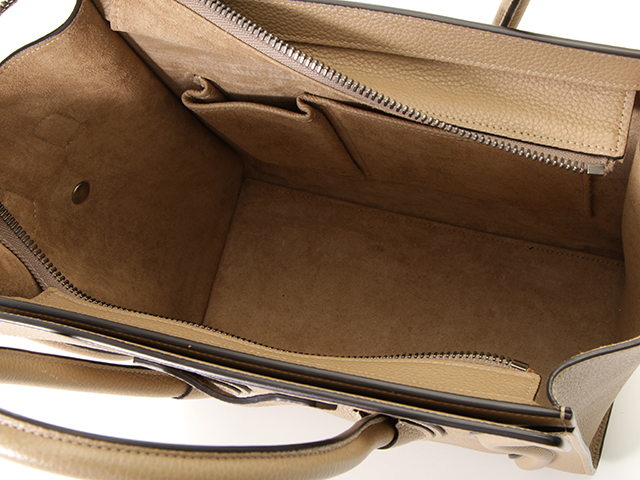 CELINE セリーヌ ラゲージ マイクロショッパー トートバッグ デューン