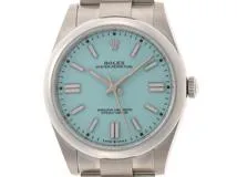 2021年6月 ROLEX ロレックス オイスターパーペチュアル41 124300 ターコイズブルー文字盤 ステンレススチール メンズ 自動巻き  （2143000536921）【200】 の購入なら「質」の大黒屋（公式）