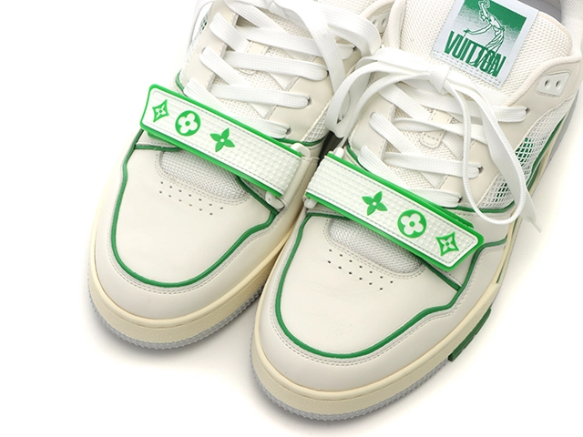 LOUIS VUITTON　ルイヴィトン　LVトレーナー・ラインスニーカー　メンズ7　ヴェール　カーフ　1A98UT　2143000540294　【432】