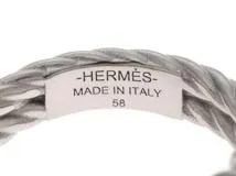 HERMES エルメス オーディエンヌ リング SVシルバー 8.4g 58号【430