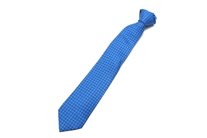 HERMES エルメス ネクタイ 5827 IA ブルー シルク 【460 