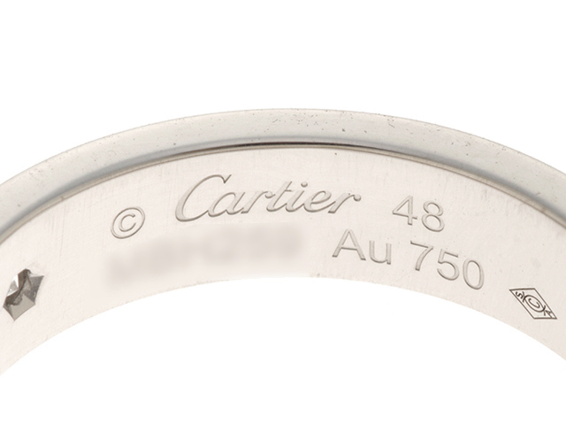 Cartier カルティエ リング ミニラブリング 1P ダイヤモンド K18WG/ホワイトゴールド 48号 約4.4g【472】AH  の購入なら「質」の大黒屋（公式）
