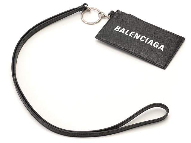 BALENCIAGA バレンシアガ キーリング付き付カードホルダー カード