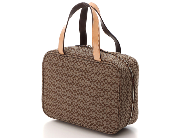 COACH コーチ ミニシグネチャー ハンドバッグ F77006 ベージュ