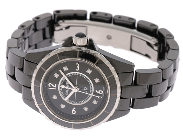 CHANEL シャネル J12 H2569 クオーツ セラミック ブラック 8P