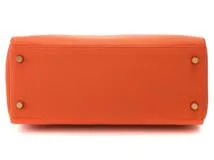 HERMES 　エルメス　ケリー28　内縫い　オレンジポピー　GP　トリヨンクレマンス　 Z刻印（2021年頃製造）【431】