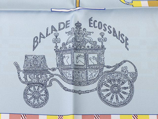 HERMES エルメス スカーフ カレ90 BALADE ECOSSAISE シルク