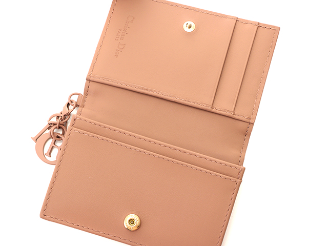 Dior ディオール カナージュ 名刺入れ マットピンクベージュ