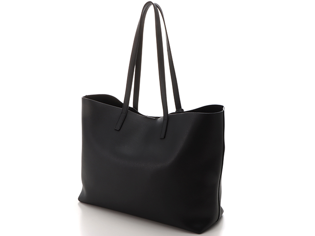 SAINT LAURENT サンローラン ショッピングトート レザー ブラック【472 