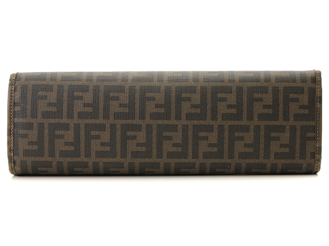 FENDI フェンディ ズッカ メッシュトートバッグ ブラウン PVC