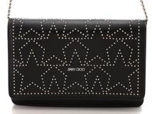 JIMMY CHOO　ジミーチュウ　スタースタッズ　ブラック　パレスチェーンウォレット　【433】