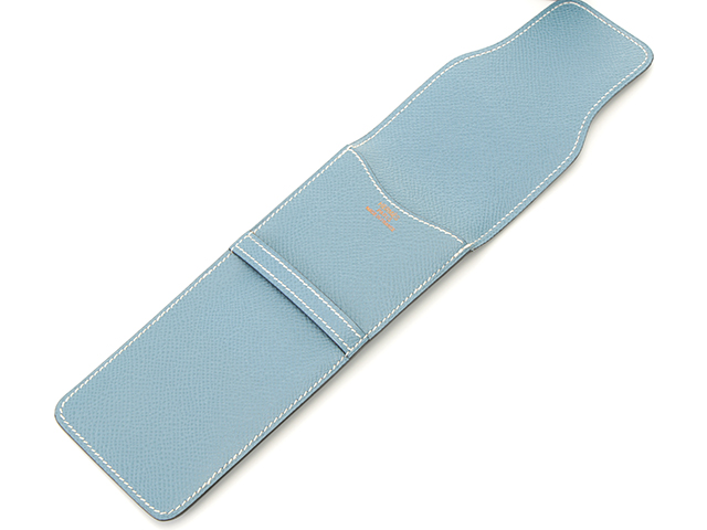 HERMES エルメス ペンケース ブルージーン クシュベル □E（2001