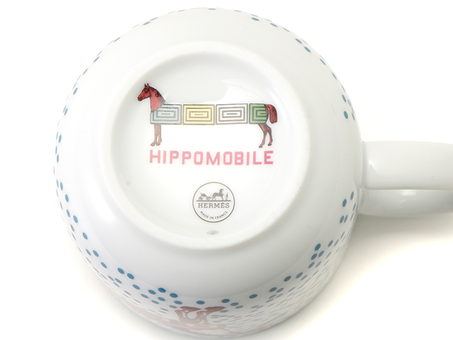 HERMES エルメス マグカップ イポモビル 陶器 マルチカラー HERMES エルメス マグカップ イポモビル 陶器 マルチカラー