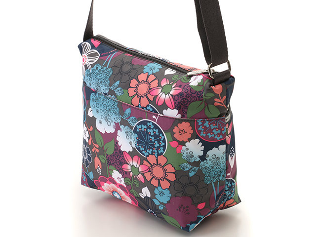 LESPORTSAC ﾚｽﾎﾟｰﾄｻｯｸ ﾌﾗﾜｰﾓﾁｰﾌｼｮﾙﾀﾞｰﾊﾞｯｸﾞ ﾏﾙﾁｶﾗｰ ﾅｲﾛﾝ【460