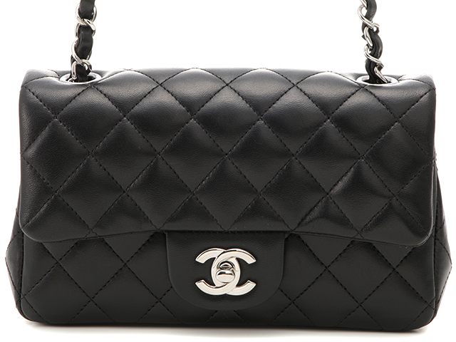シャネル CHANEL ミニ マトラッセ チェーンショルダー ブラック 