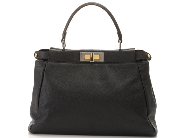 FENDI フェンディ レギュラーピーカーブー ショルダーバッグ ブラック  