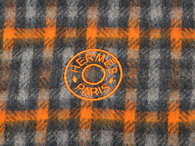 エルメス　マフラー　Hエコセ カシミヤマフラー 40×170 cm 《Hエコセ》 - ホワイト | Hermès