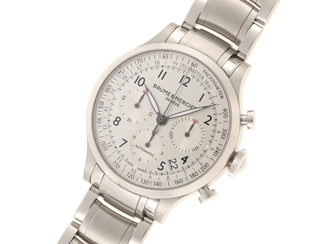 BAUME＆MERCIER　ボーム＆メルシエ　ケープランド・クロノ　MOA10064　SS　男性用自動巻き時計【473】