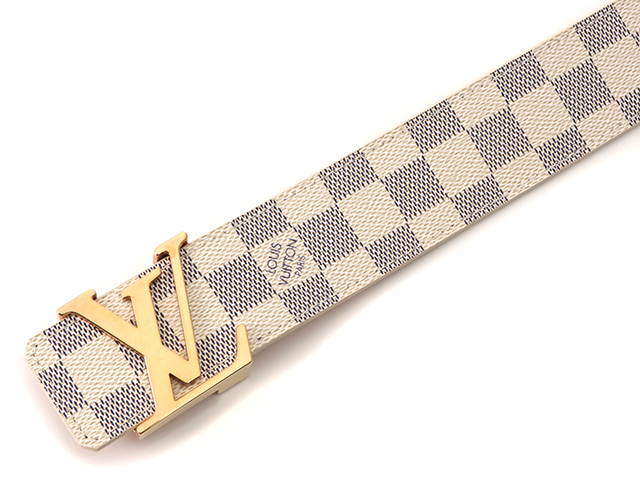 LOUIS VUITTON　ルイ・ヴィトン　ベルト　サンチュール・イニシャル　ダミエ・アズール　M9609【472】A