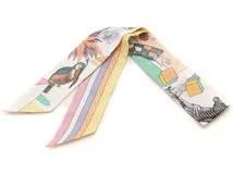 HERMES エルメス ツイリー リボンスカーフ GRAND THEATRE NOUVEAU 【460】【中古】【大黒屋】