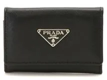 PRADA プラダ サイフ・小物 6連キーケース M222 ブラック レザー【473 ...