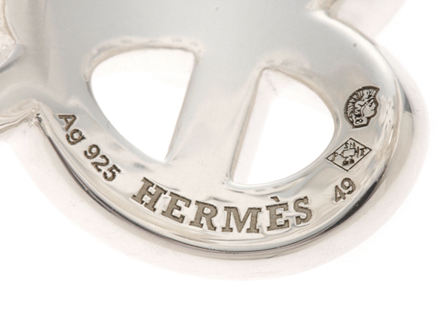 HERMES エルメス リング 指輪 アンシェネリング SV シルバー 49号 13.3
