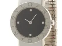 BVLGARI　ブルガリ　トゥボガス　女性用時計　クォーツ　BB262T　ステンレス　ブラック4Pダイヤ文字盤　【431】