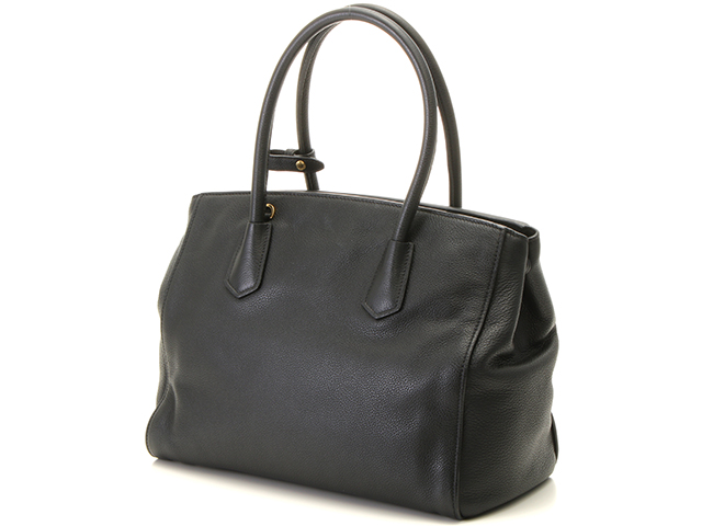 【ネット限定】PRADA　プラダ　2WAYトートバッグ　レザー　ブラック　【888】　2143000607638　I