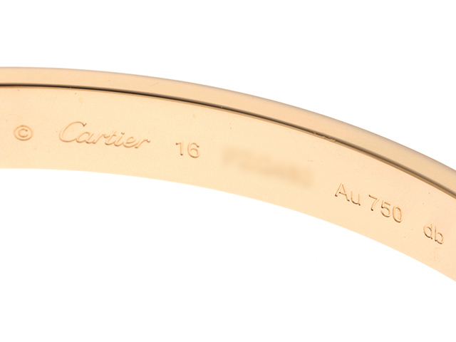 カルティエ Cartier ラブ ブレス #18 K18 YG イエローゴールド 750 新型 ブレスレット バングル 【証明書付き】 VLP 90199793