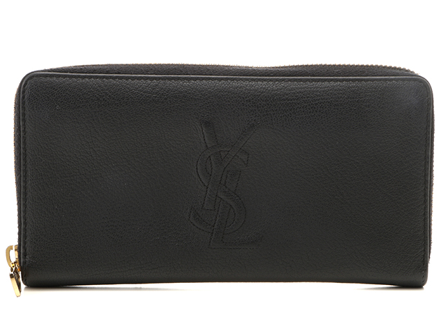 SAINT LAURENT ブラック長財布 Saint Laurent サンローラン 長財布 ブラック カーフ 352904 【437