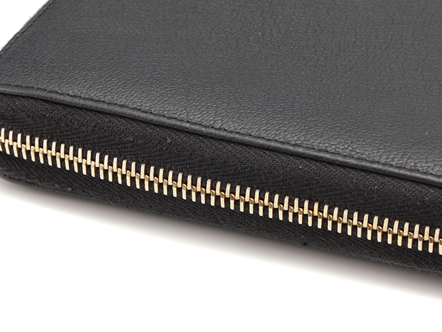 Saint Laurent サンローラン 長財布 ブラック カーフ 352904 【437