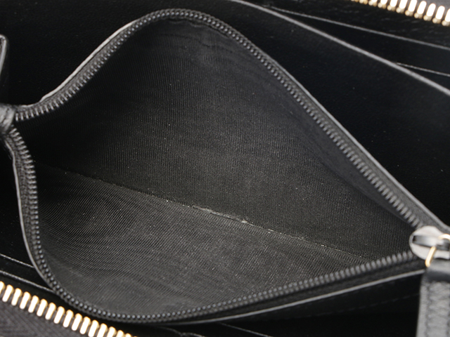 Saint Laurent サンローラン 長財布 ブラック カーフ 352904 【437