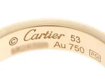 Cartier　カルティエ ミニラブ  リング　K18　イエローゴールド　1PD　ワンポイントダイヤモンド　約4.7g #53【432】2143000611499