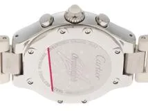 Cartier カルティエ 時計 クロノスカフSM W10197U2 ホワイト文字盤 ステンレススチール×ラバーストラップ クォーツ （2143000615633）【200】