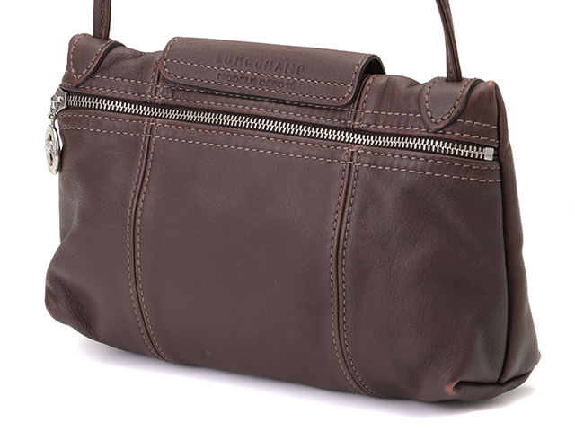 LONGCHAMP プリアージュ キュイール レザー ショルダーバッグ ブラウン 2143000616685_01.jpg