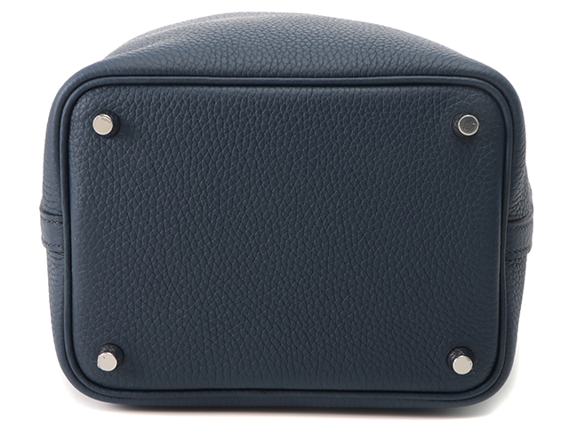 ❤️お得なお品❤️エルメス ピコタンロックMM C刻印 ブルーニュイ SV金具