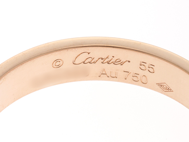 Cartier　カルティエ　ミニラブリング　ピンクゴールド　55号　B4085200　参考定価｜167,200-　750PG　ユニセックス　 男女兼用【433】