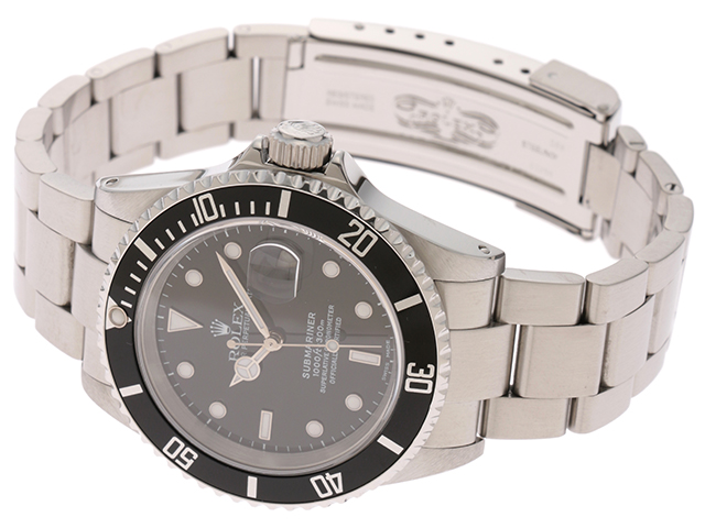 K番 ROLEX ロレックス サブマリーナ 16610 自動巻き SS ブラック