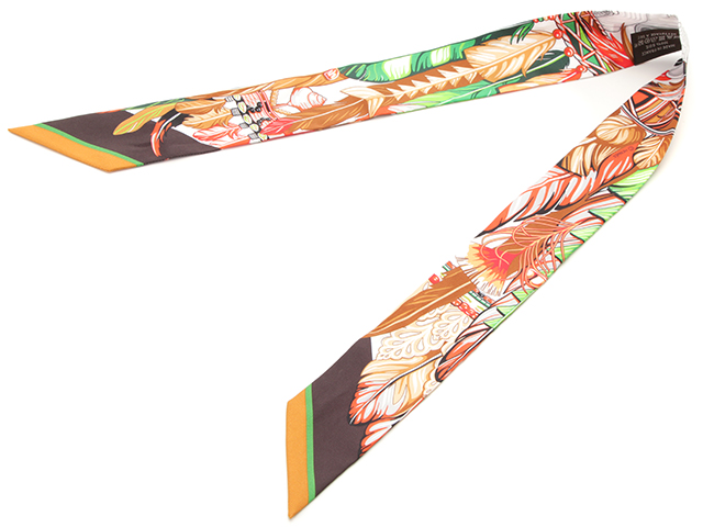 HERMES エルメス トゥイリー DANSE PACIFIQUE ヴェール／コーラル  