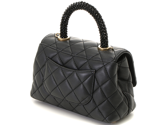 CHANEL ブラック ナイロン ハンドバッグ×2 CHANEL シャネル マトラッセ ココハンドル XXS 2wayショルダー