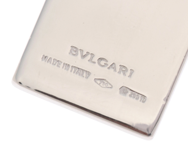 BVLGARI/ブルガリ インゴットネックレスK18WG ダイヤモンド19.5g