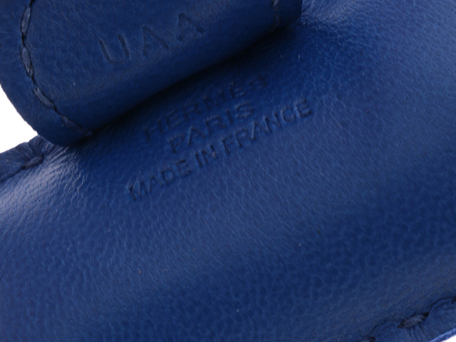 HERMES エルメス ロデオチャームPM ブルーフランス アニョーミロ