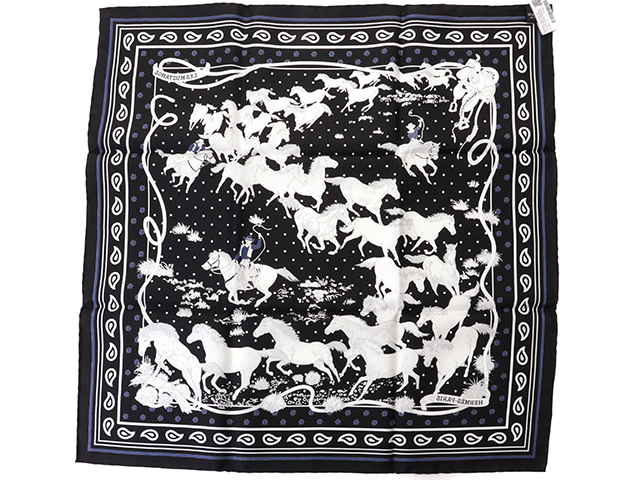 激安 専門 店 新品❗️エルメス スカーフ Les Mustangs Bandana